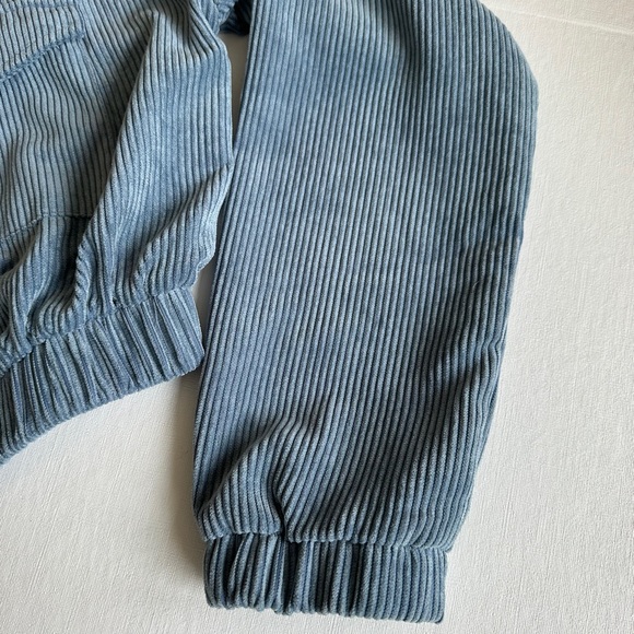 Blue Blush Light Blue Corduroy Zip Up Jacket Size M - Picture 4 of 6